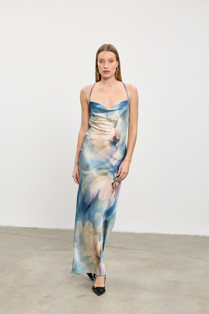 Annabel slip dress | Spring blue