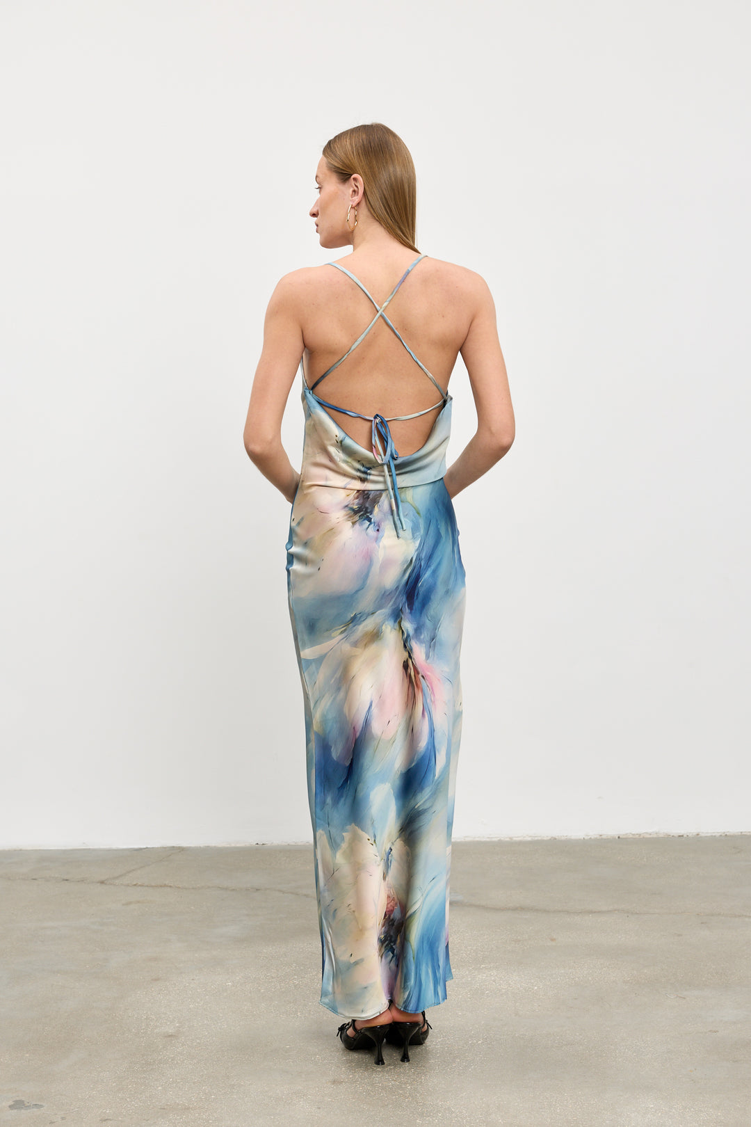 Annabel slip dress | Spring blue