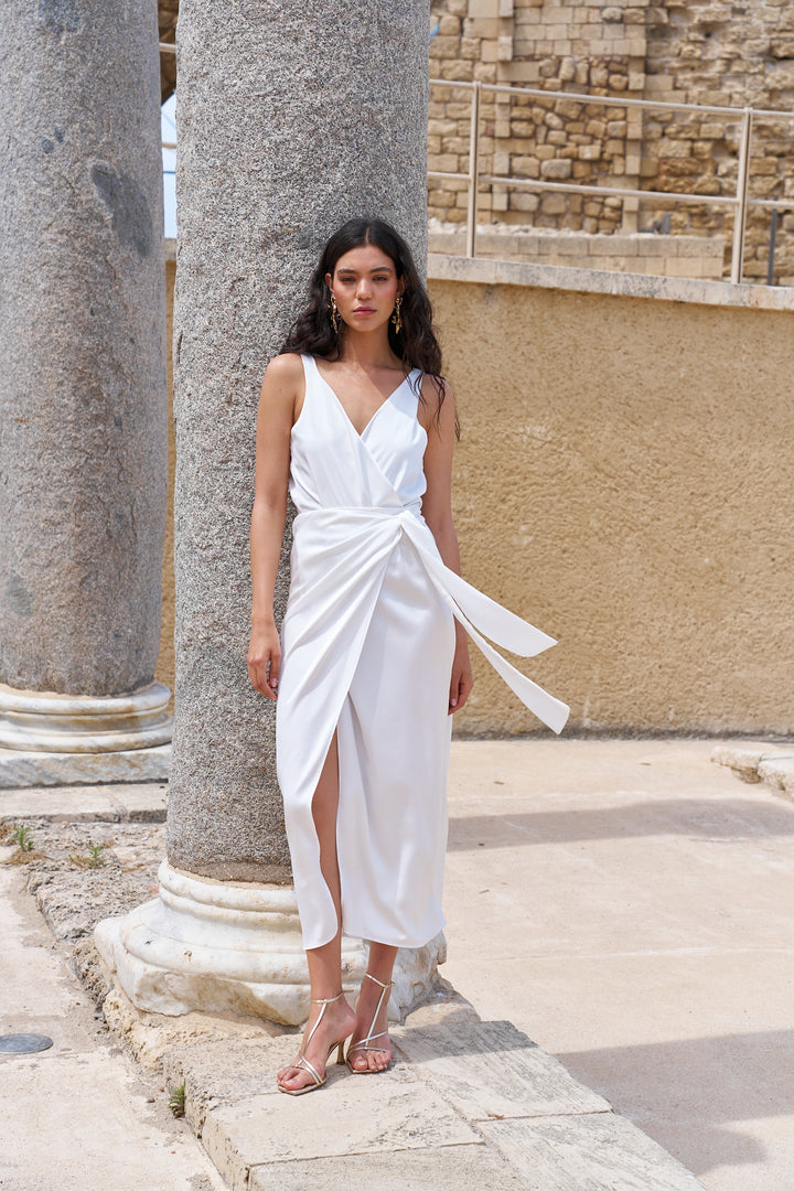 Amy wrap skirt | White