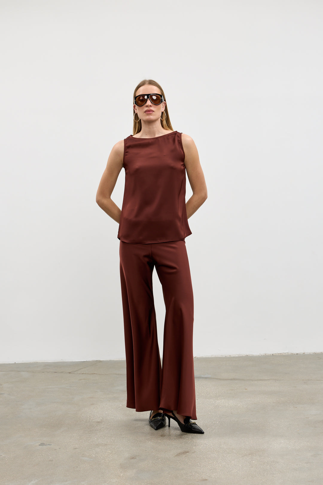 Arlo evening pants | Wine