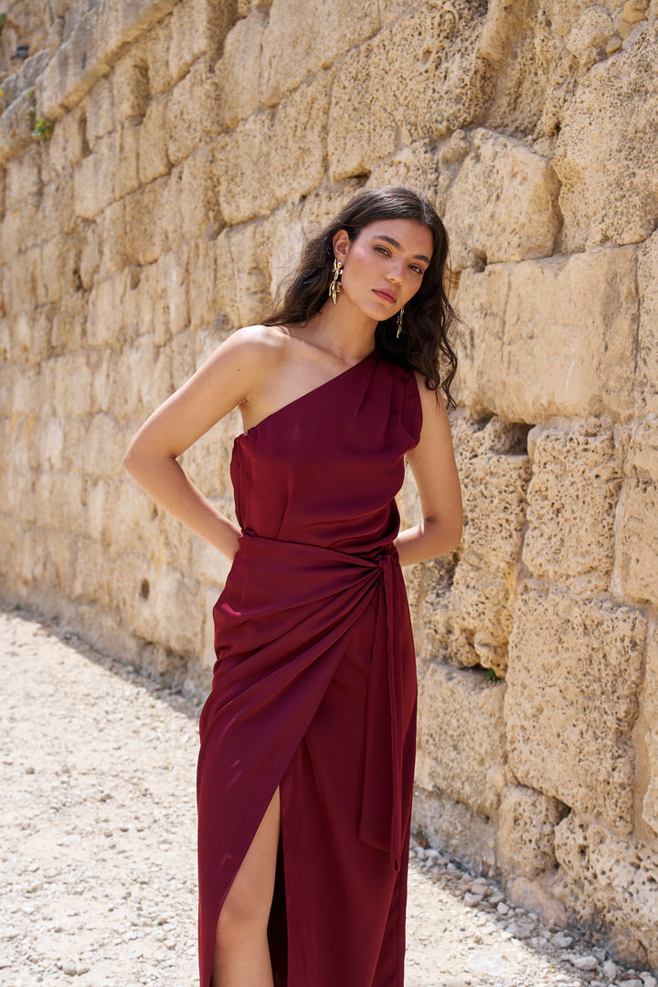 Amy wrap skirt | Bordeaux