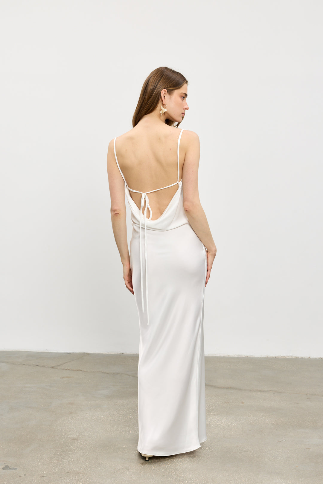 Annabel slip dress | White