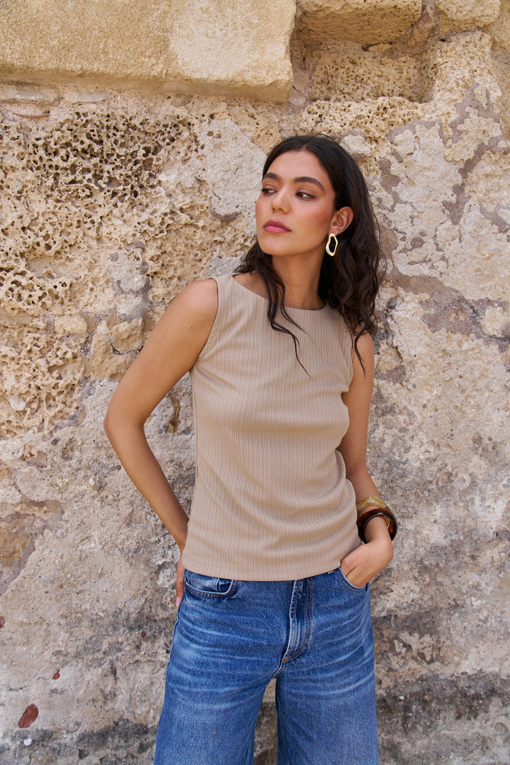 Vera Top | Beige
