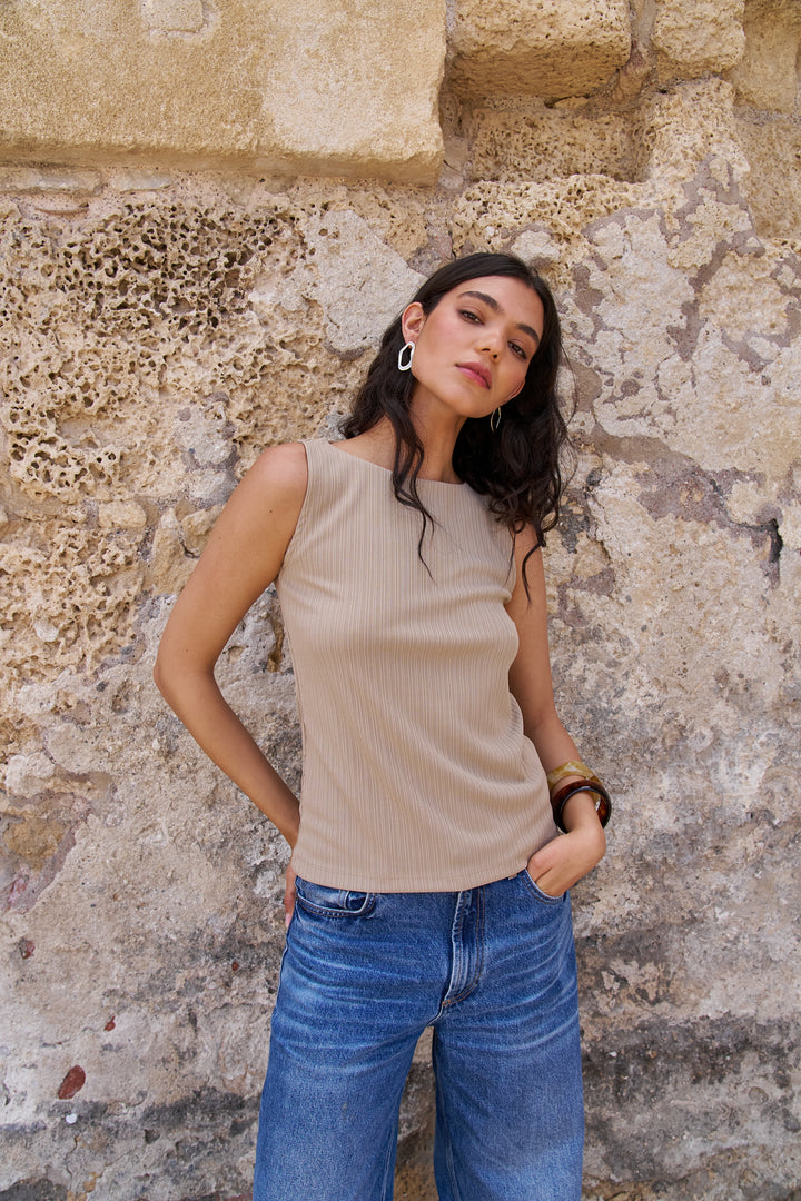 Vera Top | Beige