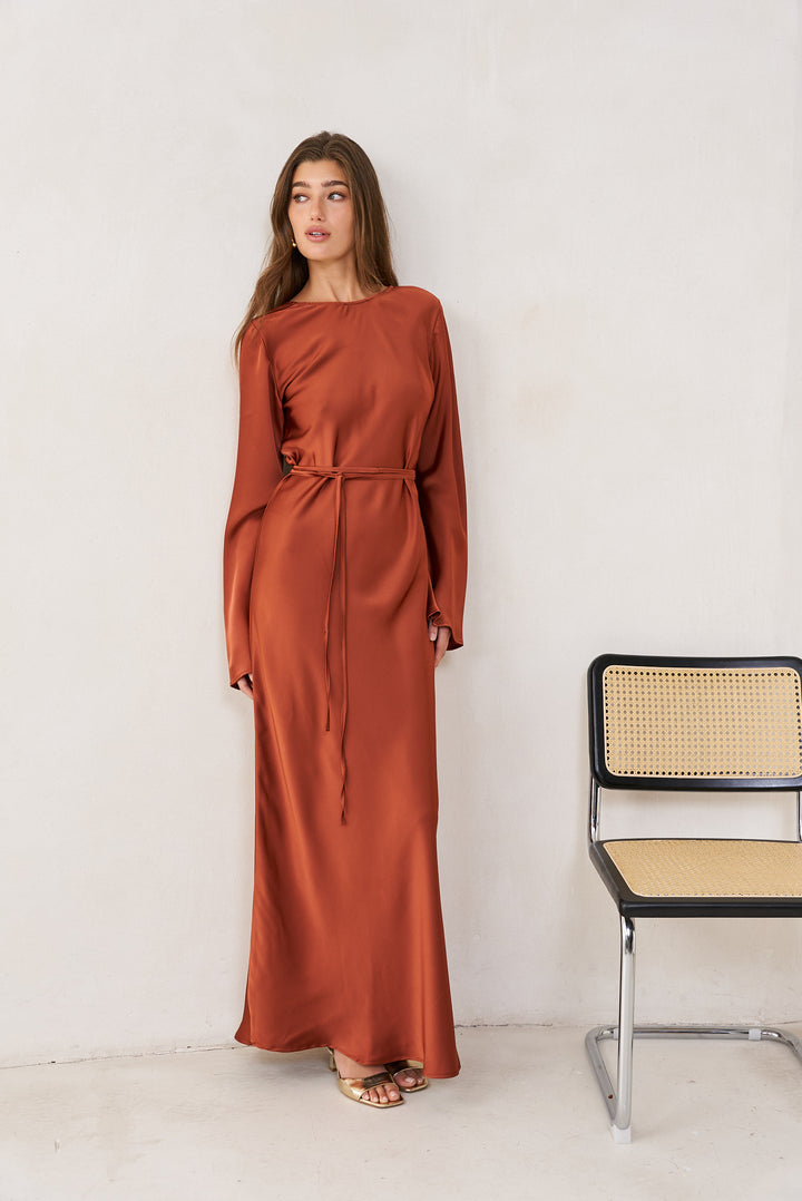 Tiya dress | Rust