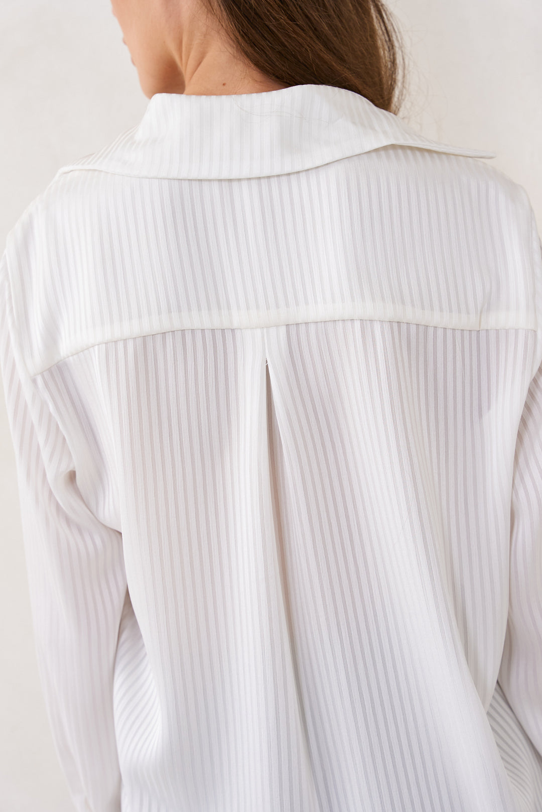 Sylvia Shirt | White Stripe