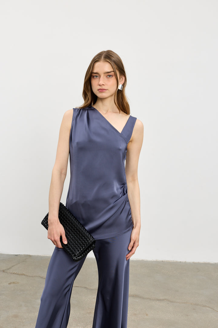 Josie top | Steel Blue