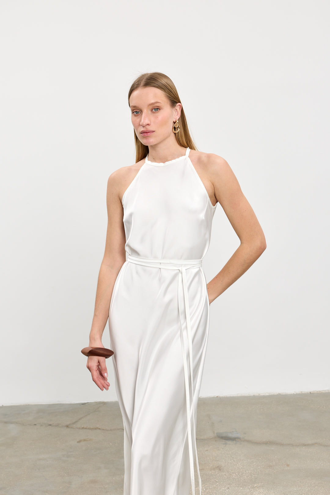Emma evening dress | White