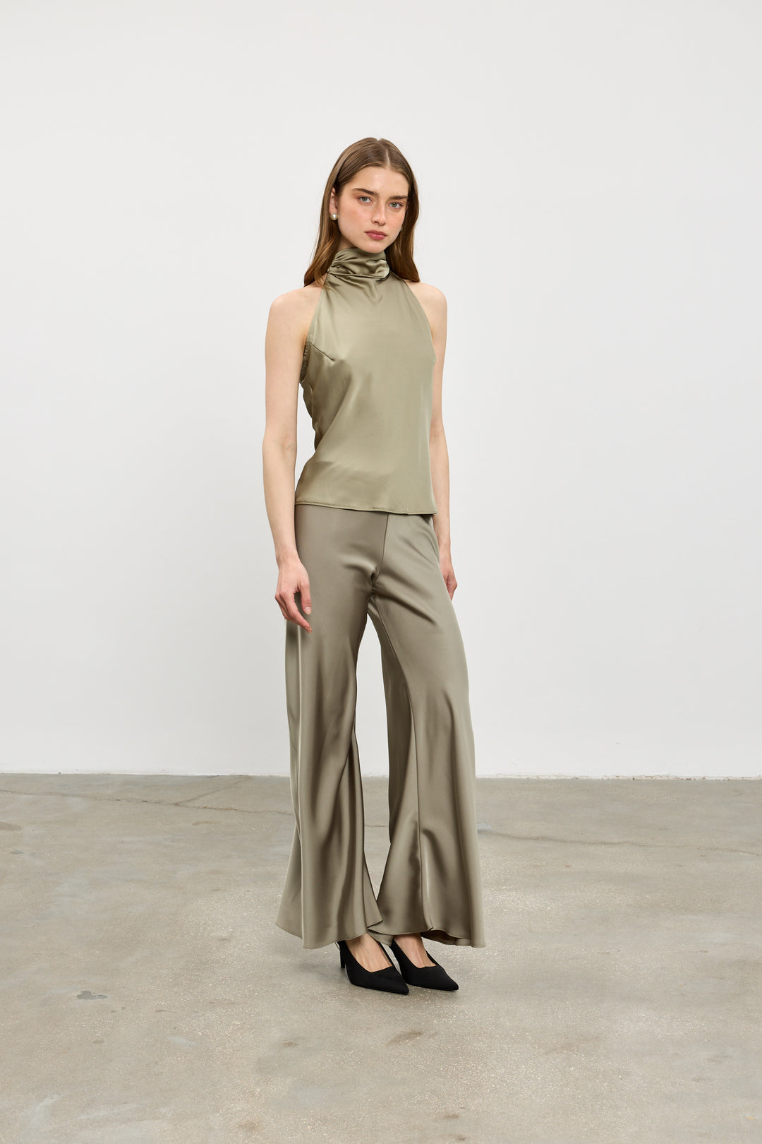 Arlo evening pants | Olive