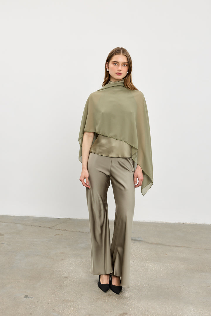 Arlo evening pants | Olive