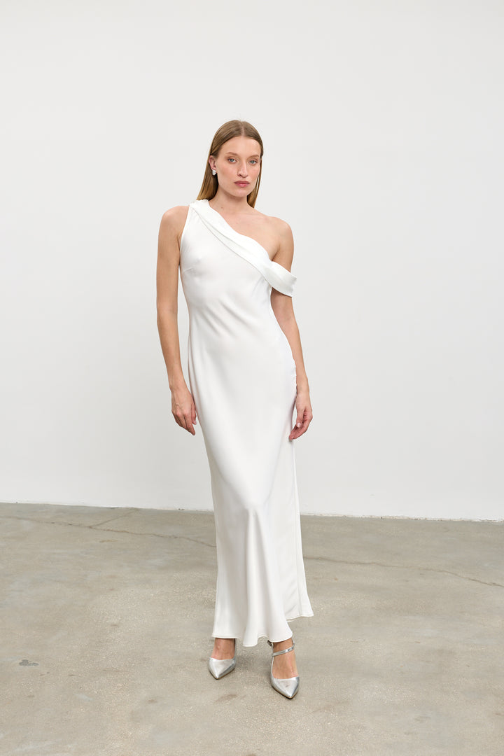 Taylor evening dress | White