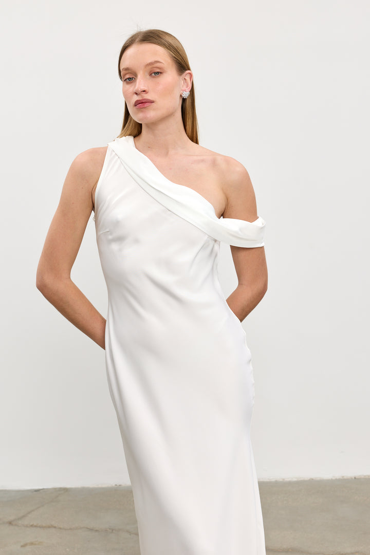 Taylor evening dress | White