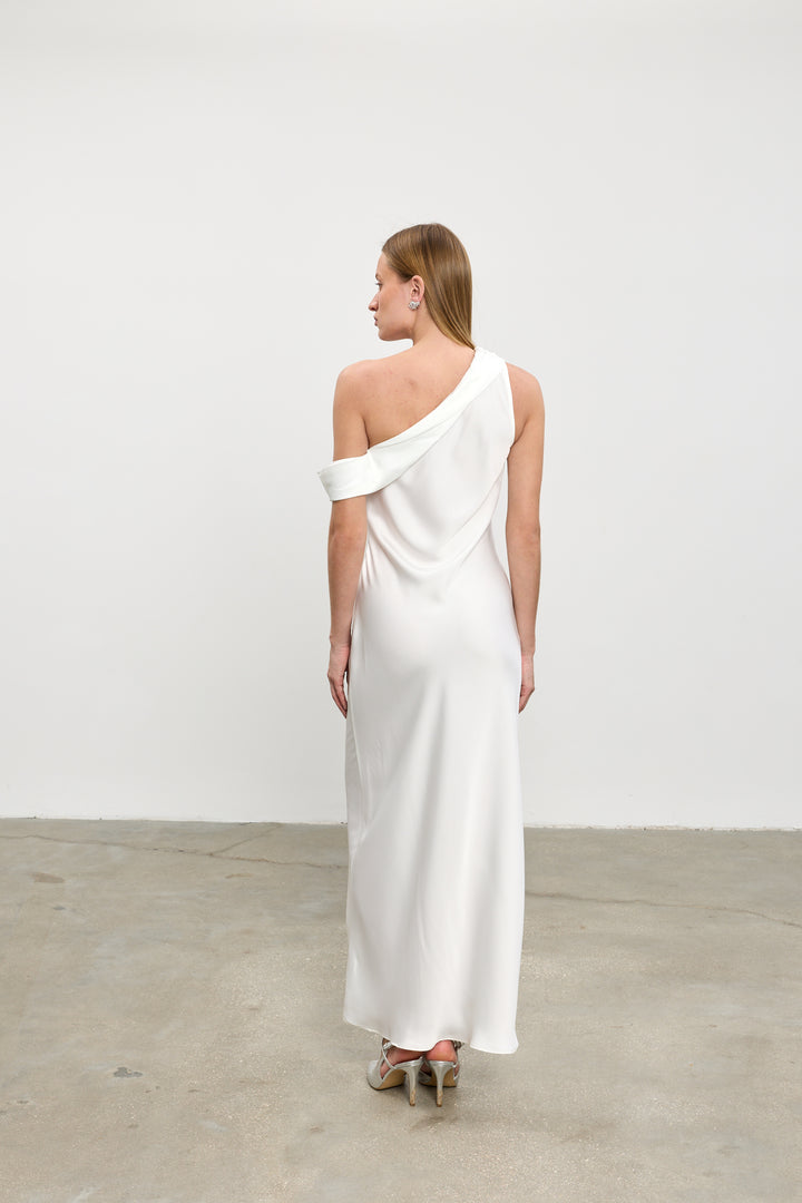 Taylor evening dress | White