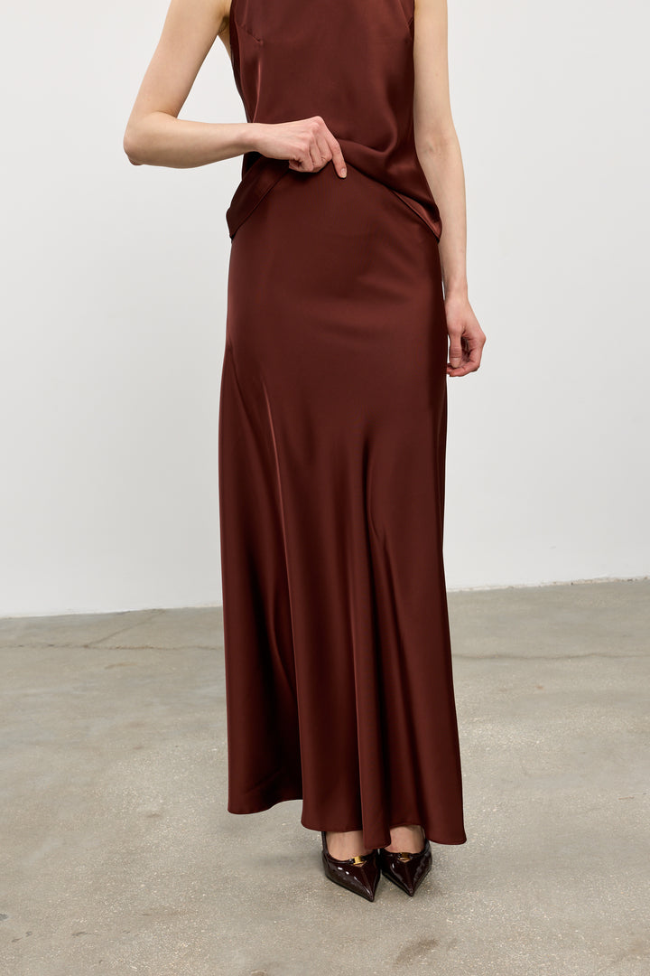 Leia slip skirt | Wine