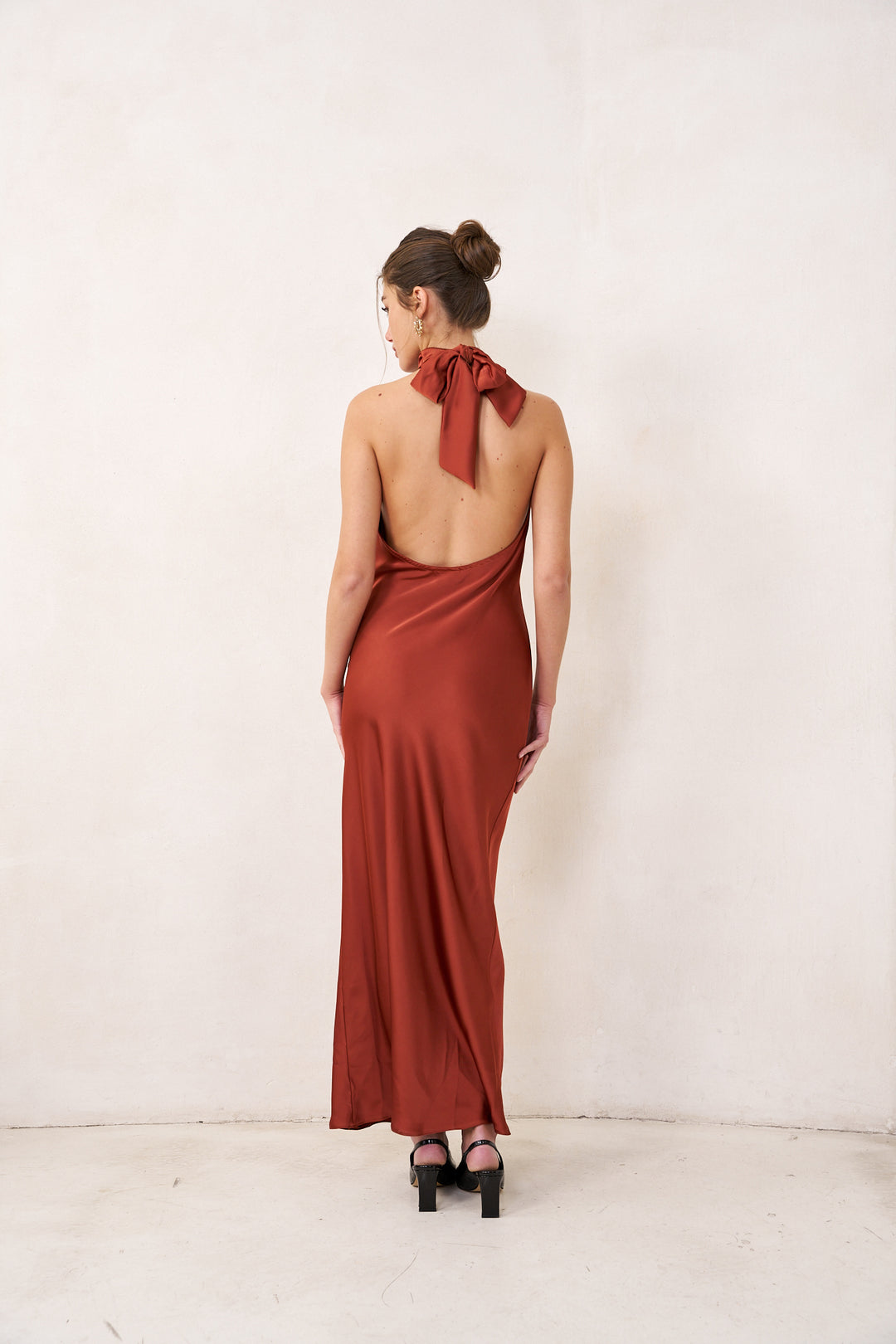 Clara evening dress | Rust