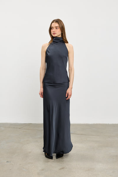 Leia slip skirt | Dark Grey