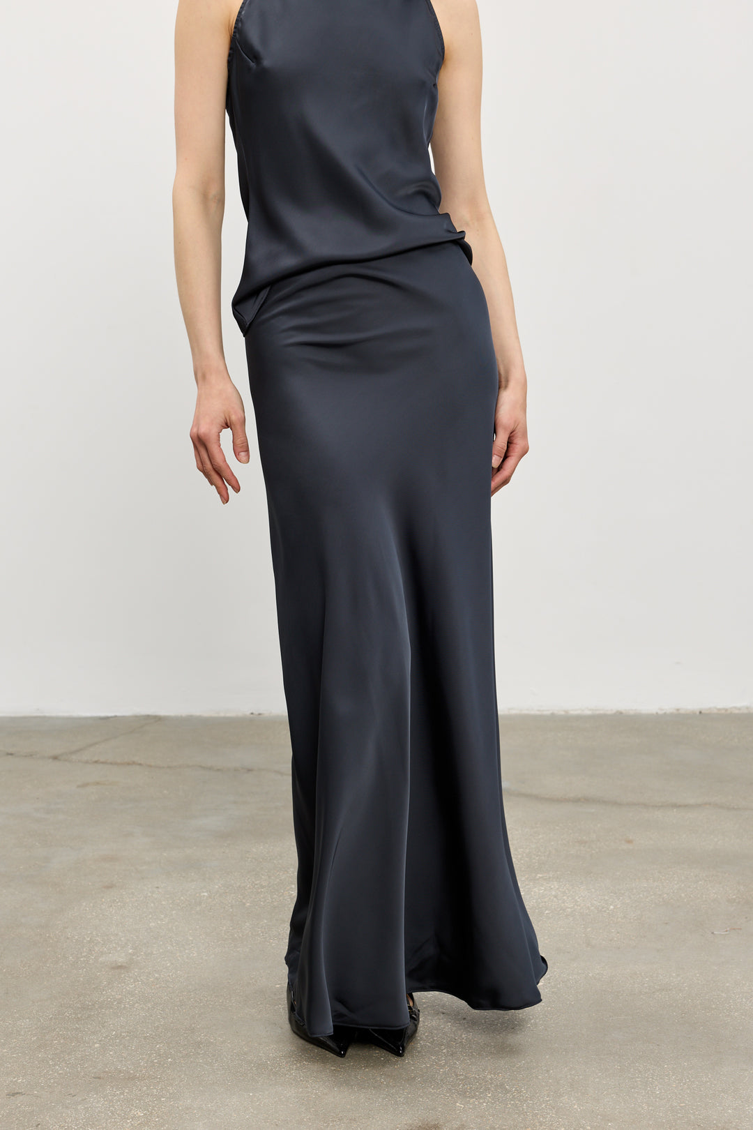 Leia slip skirt | Dark Grey