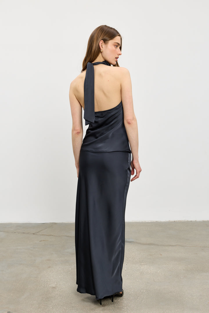 Leia slip skirt | Dark Grey