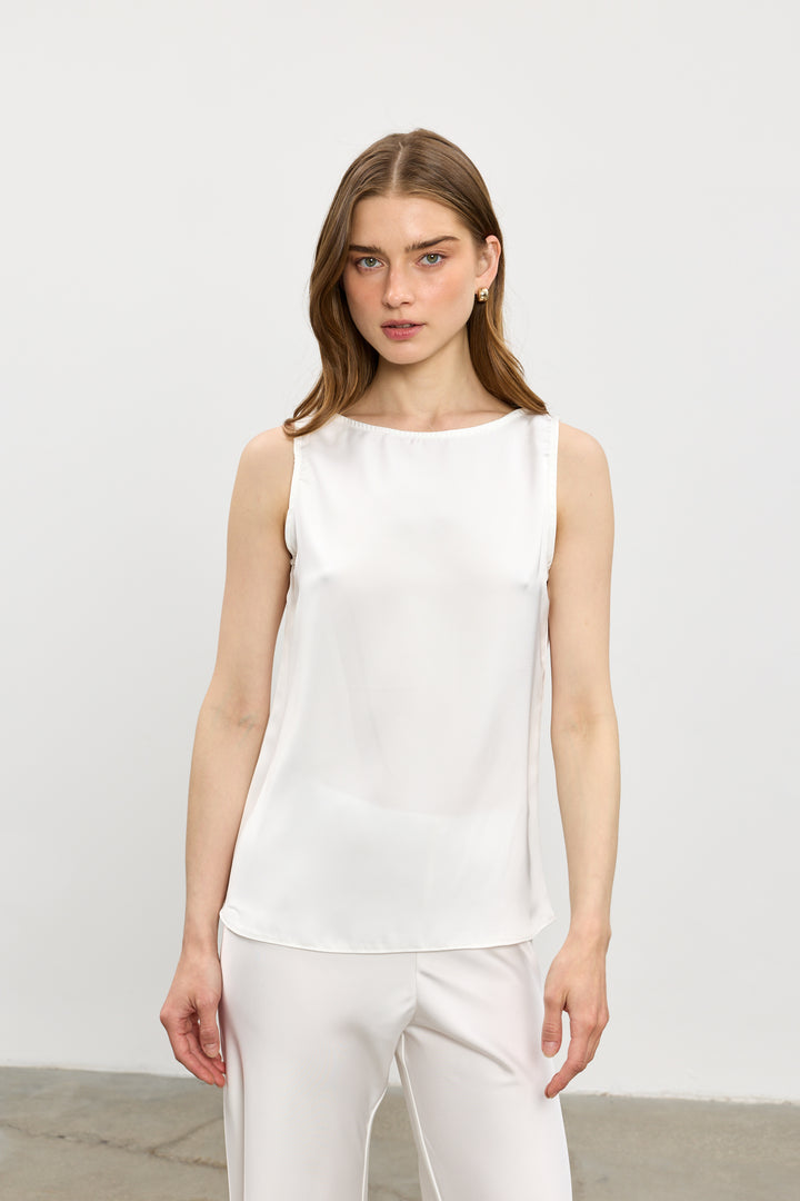 Cami top | White