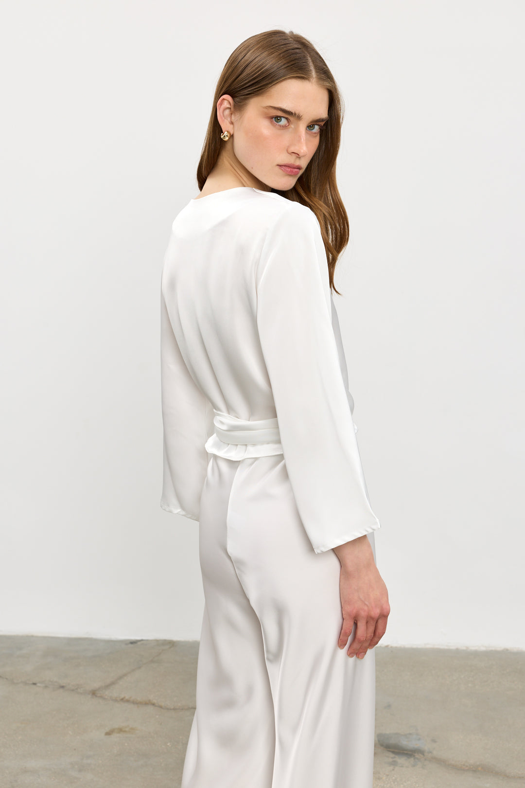 Maria wrap top | White