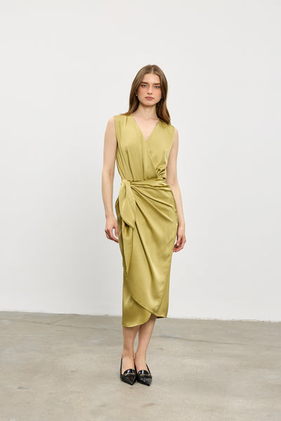 Kamilia wrap skirt | Mustard