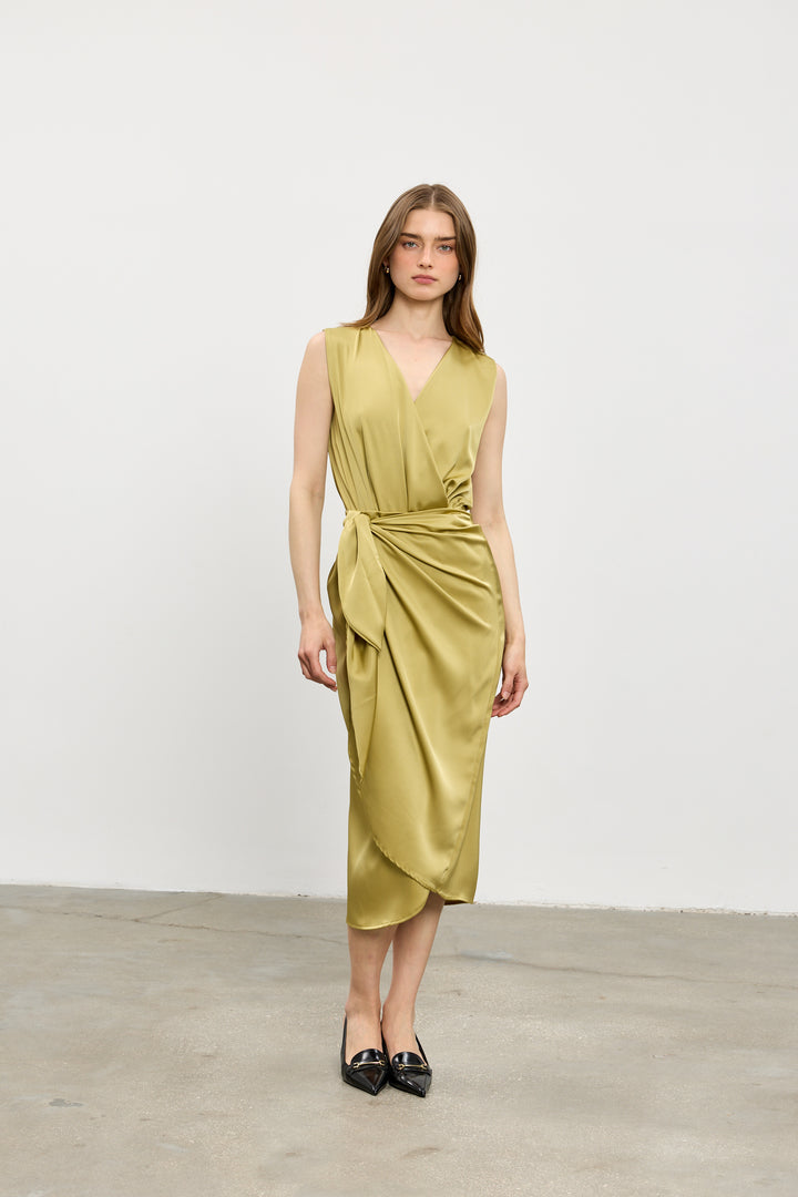 Kamilia wrap skirt | Mustard