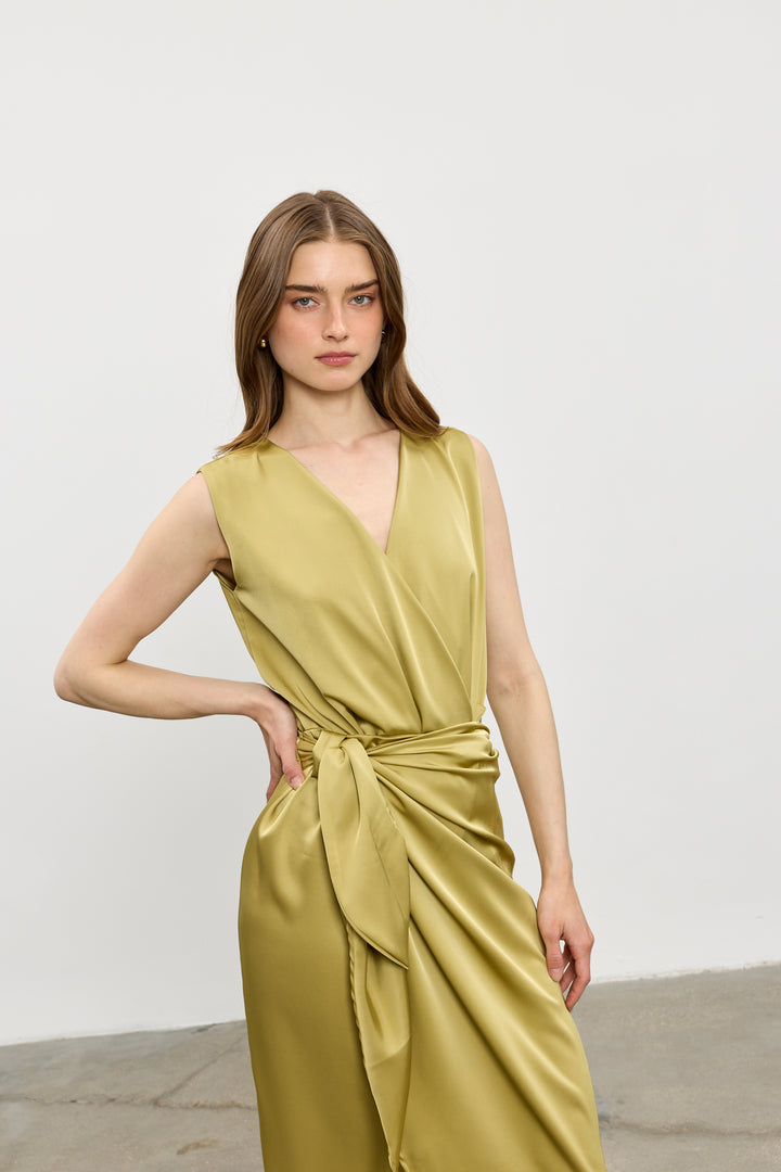 Kamilia wrap skirt | Mustard