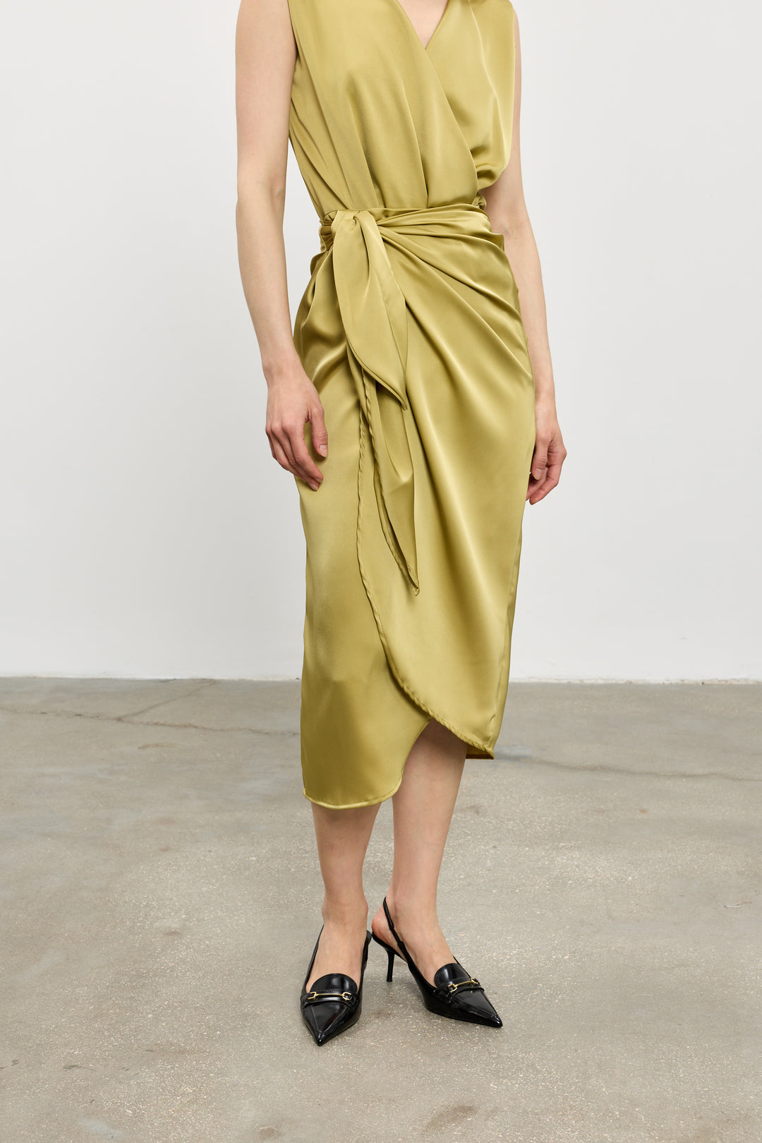 Kamilia wrap skirt | Mustard