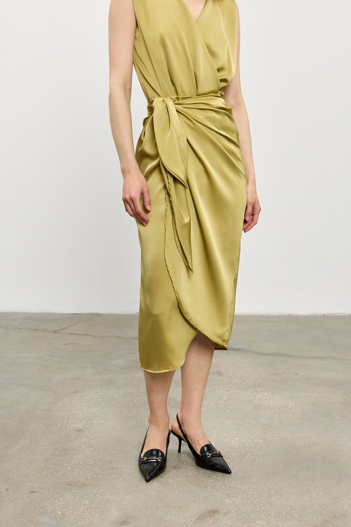 Kamilia wrap skirt | Mustard