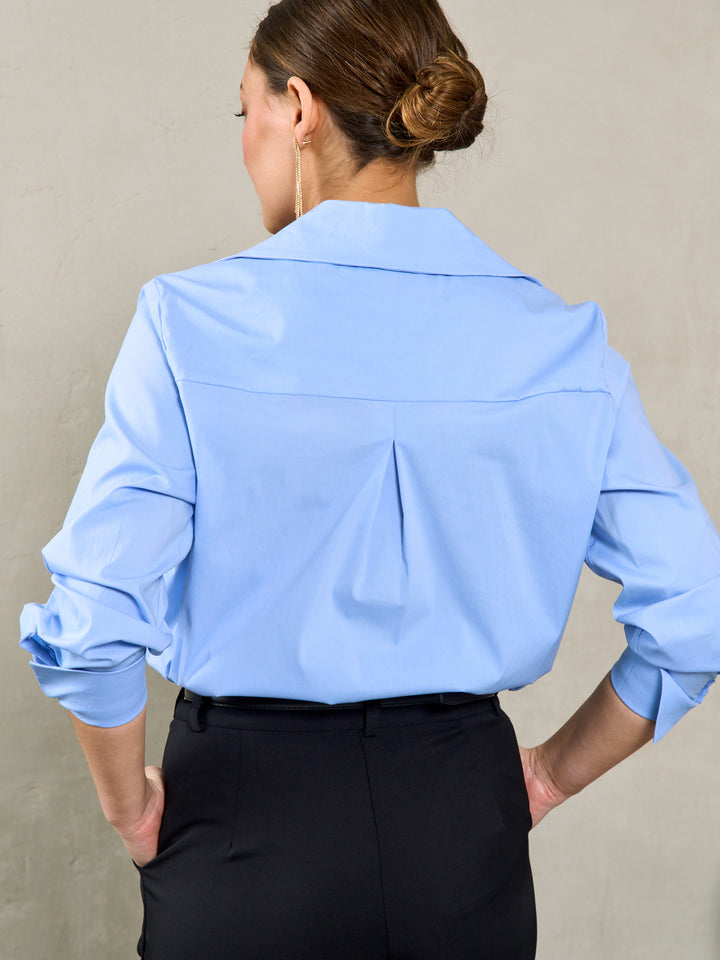 Cotton Classic Lina Shirt | Light Blue