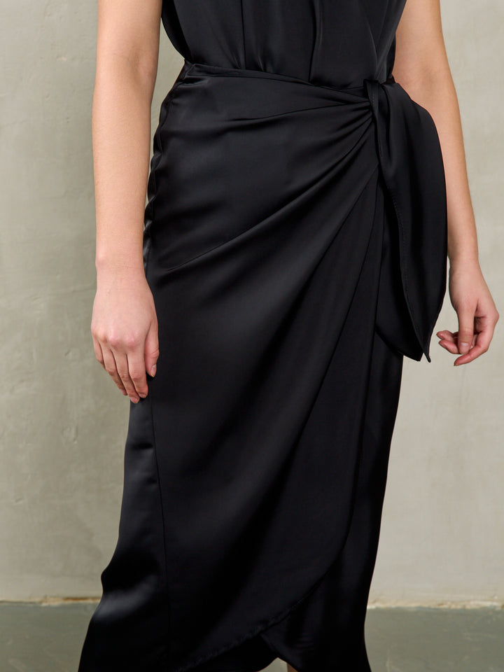 Kamilia wrap skirt | Black