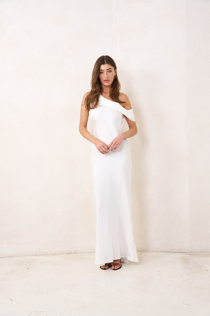 Taylor evening dress | White