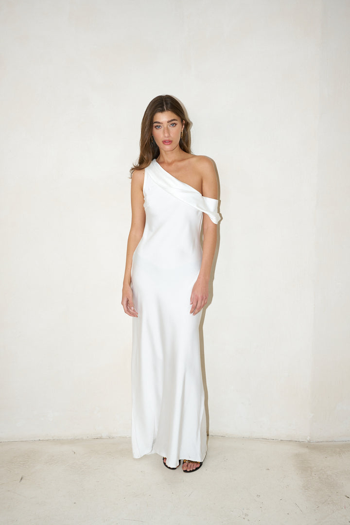Taylor evening dress | White