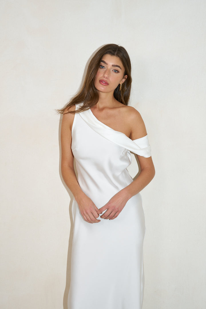 Taylor evening dress | White