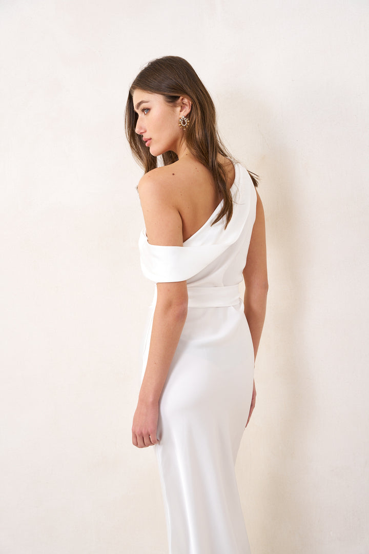 Taylor evening dress | White