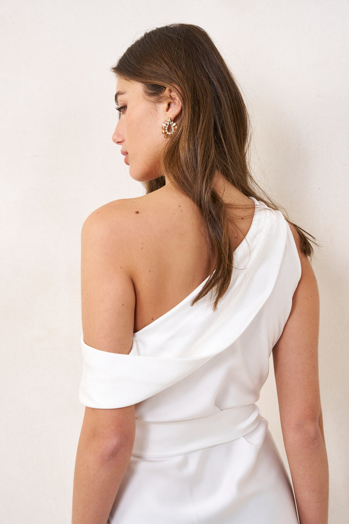 Taylor evening dress | White