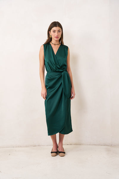 Kamilia wrap skirt | Green
