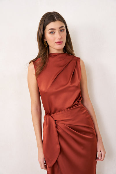 Liv top bodysuit | Rust