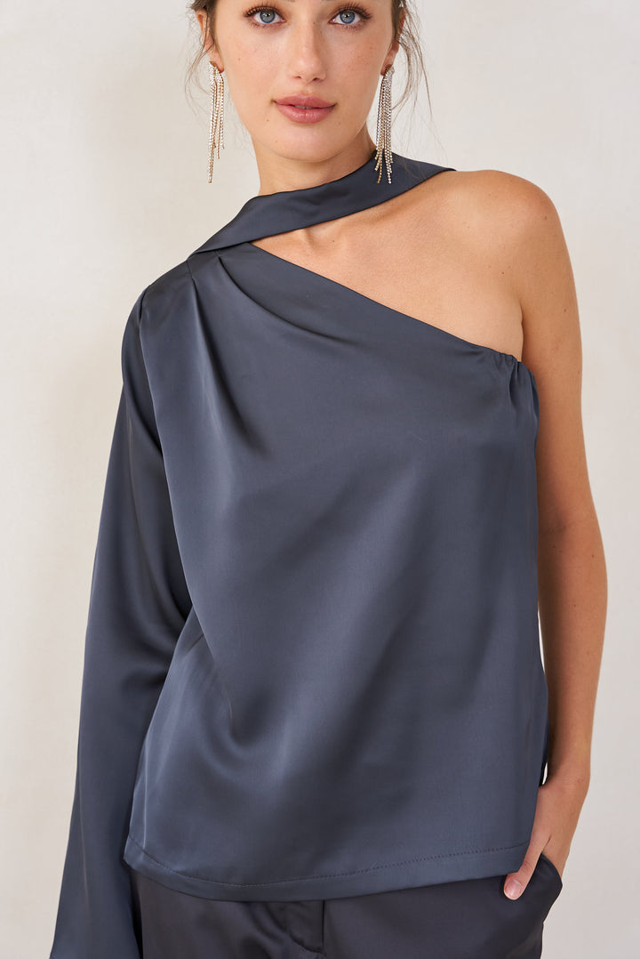 Jolie one shoulder | Dark grey