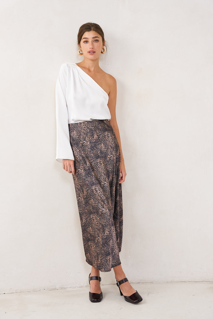 New Bloom slip skirt | Cheetah print