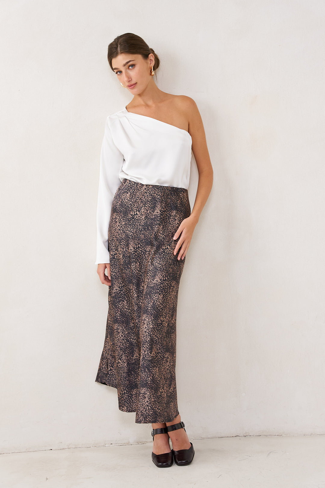 New Bloom slip skirt | Cheetah print