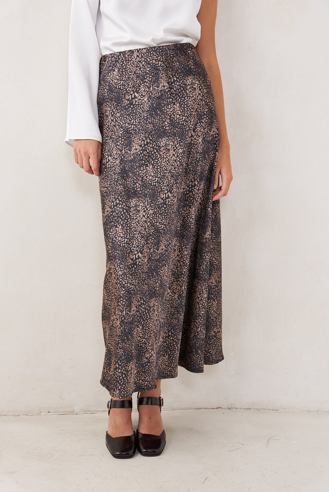 New Bloom slip skirt | Cheetah print