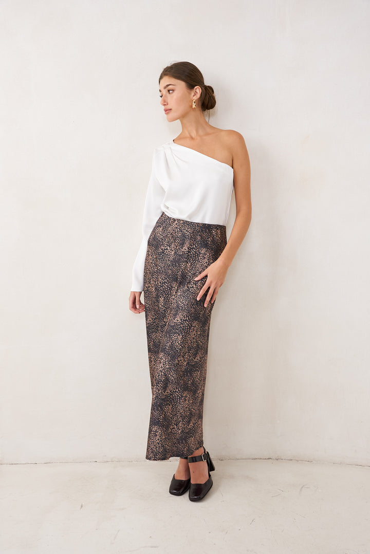 New Bloom slip skirt | Cheetah print