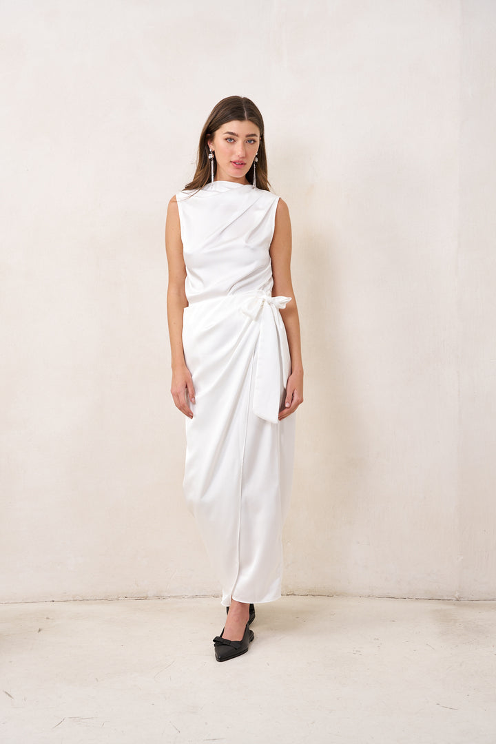 Amy wrap skirt | White