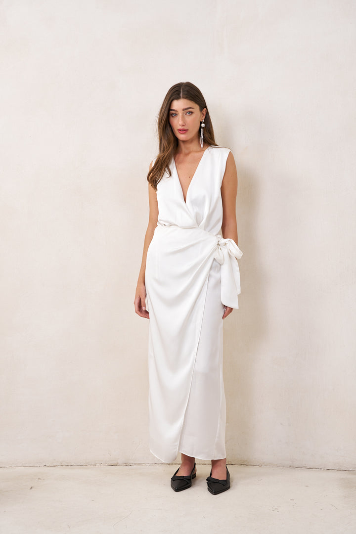 Amy wrap skirt | White