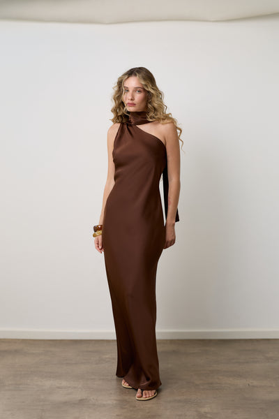 Ellie dress | Dark Chocolate Brown