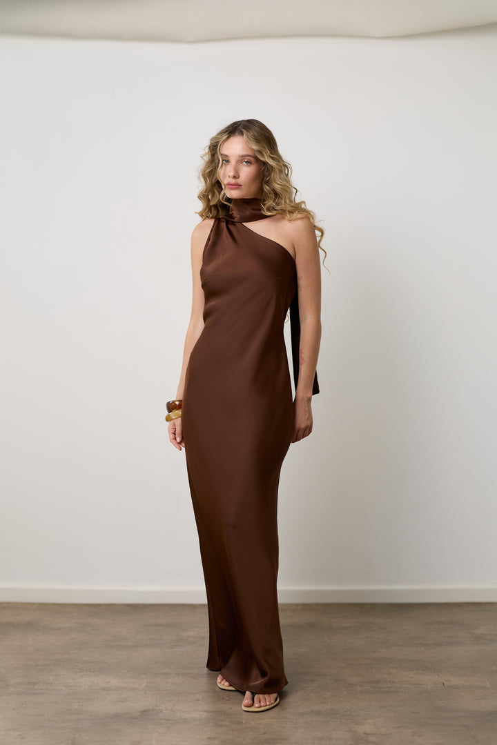 Ellie dress | Dark Chocolate Brown