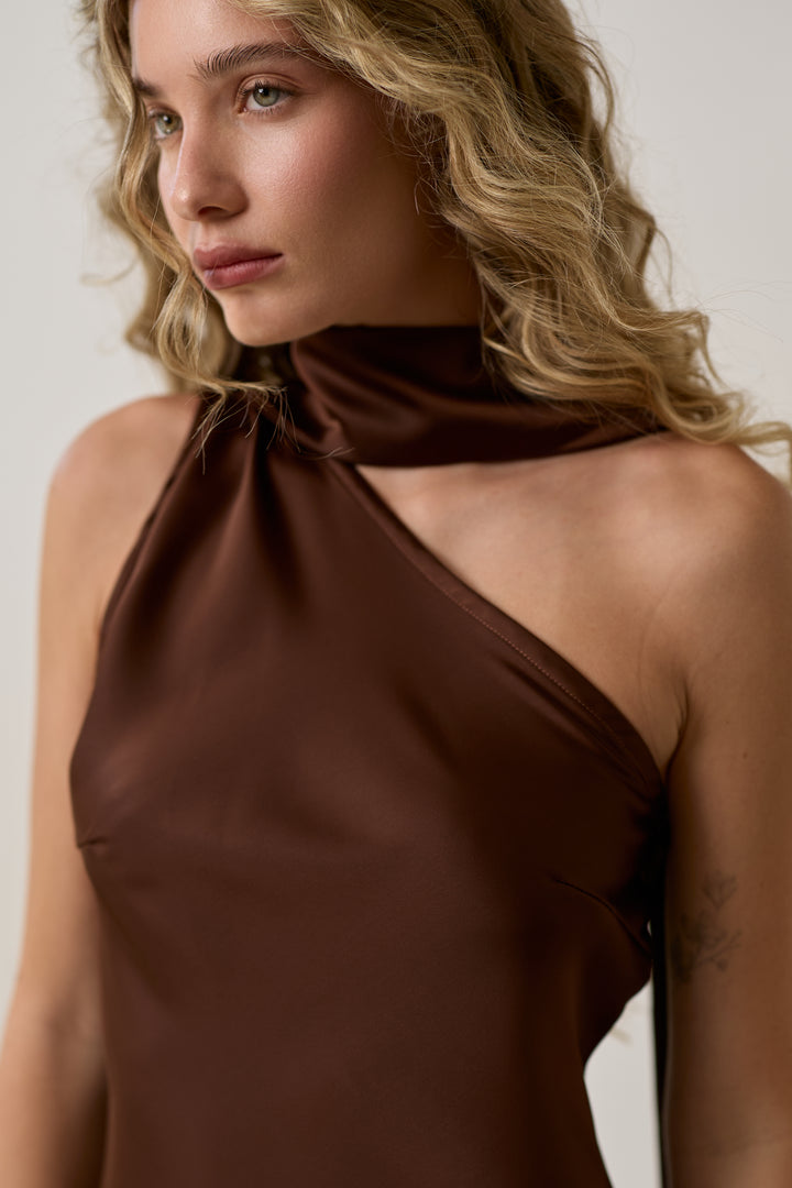 Ellie dress | Dark Chocolate Brown