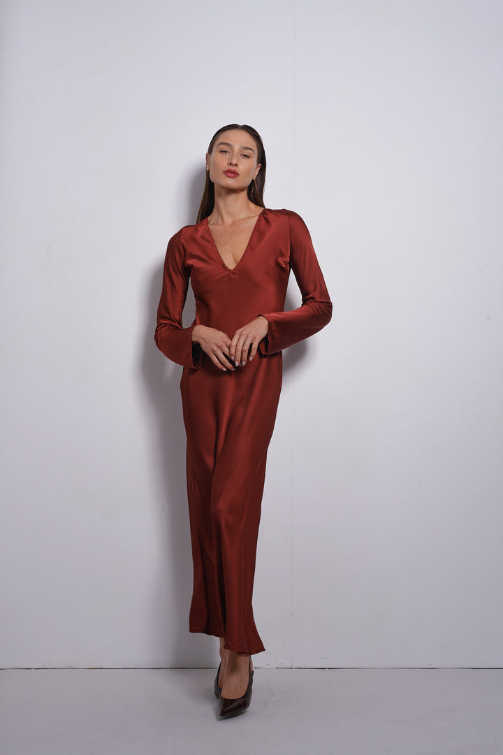 Tiya dress | Merlot
