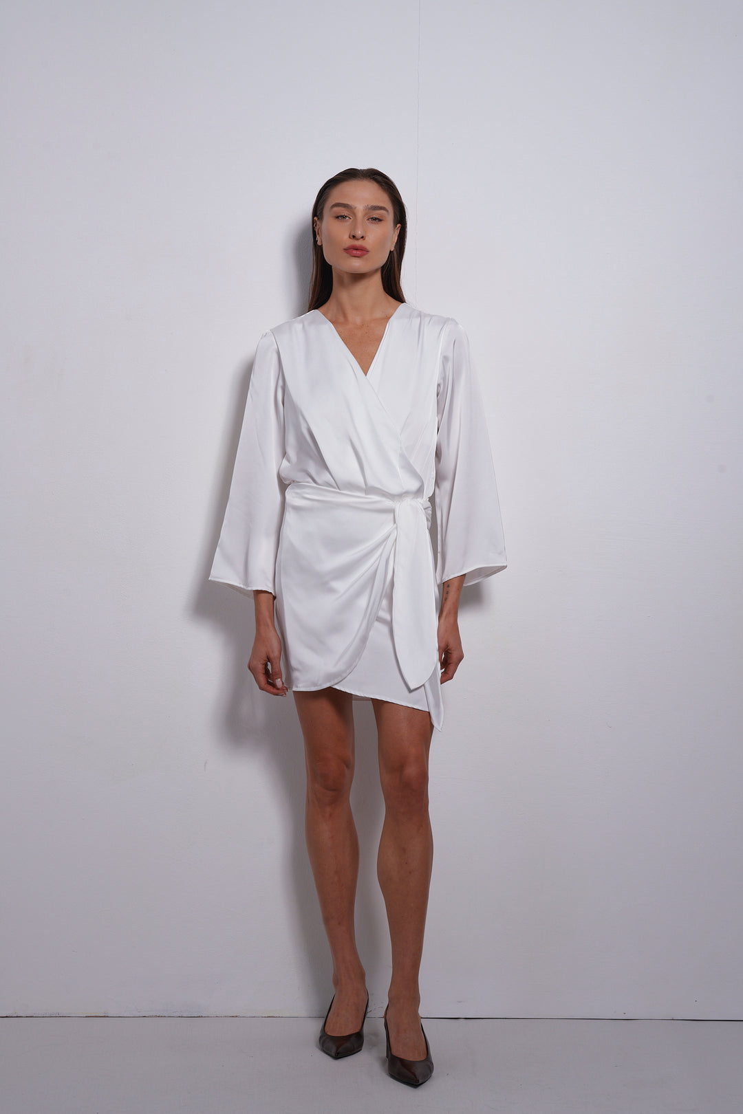 Alma Wrap Bodysuit | White